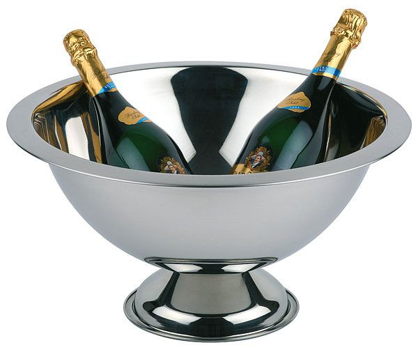 Chladič na šampanské APS, Ø 45 cm, výška: 23 cm, 12 litrov, nerez, vysoko leštený, matne leštený okraj, Ø základne: 21 cm, 36046