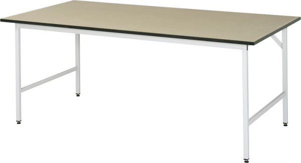 Pracovný stôl série RAU Jerry (3030) - výškovo nastaviteľný, doska MDF, 2000x800-850x1000 mm, 06-500F10-20.12