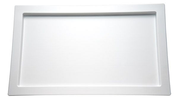 APS GN 1/1 tácka -RÁMY-, 53 x 32,5 cm, výška: 2 cm, melamín, biela, 84046