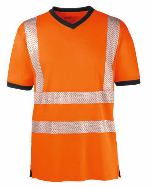 4PROTECT tričko s vysokou viditeľnosťou MIAMI, jasne oranžová/sivá, veľkosť: XS, 10ks, 3430-XS