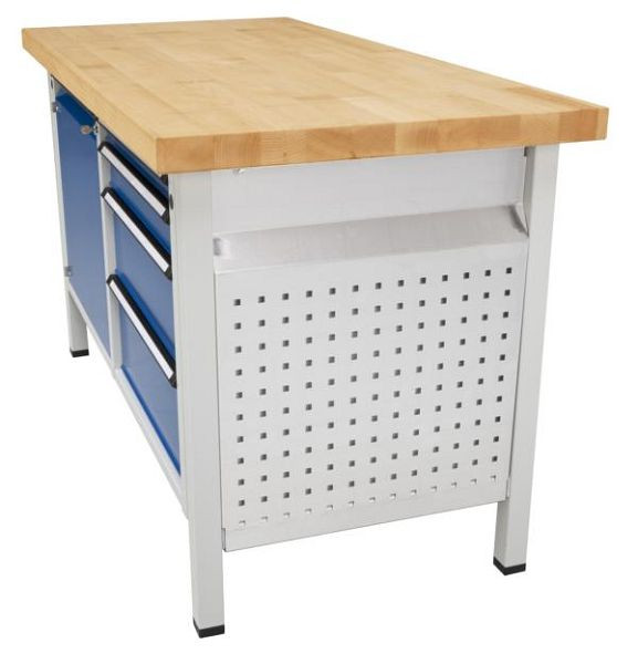 Systémový panel pracovných stolov ANKE; 525 x 480 mm (Š x H); RAL7035; pre skrinkové pracovné stoly V, VH, BL; 10 mm štvorcový otvor; Stredová vzdialenosť 38 mm, 903,710