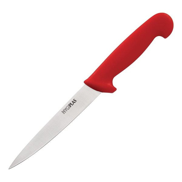 Nôž na filety Hygiplas 15cm červený, C889