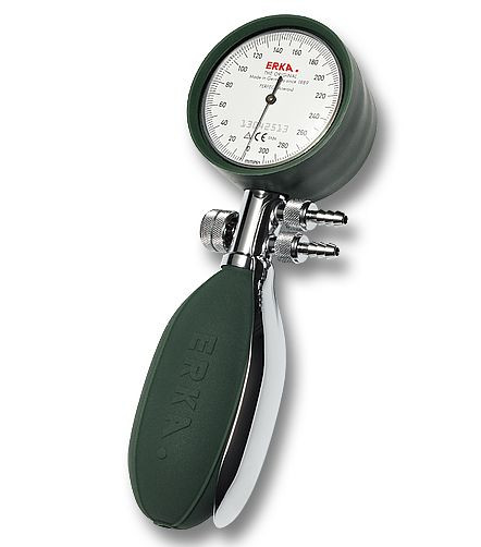ERKA tlakomer Ø48mm Klinik (s ochranným uzáverom) s manžetou Perfect Aneroid Klinik 48, rozmer: 10-15cm, 215.28482