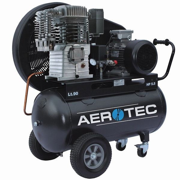 AEROTEC klinový remeňový kompresor stlačený vzduch priemyselný mobilný 400V, 2010184