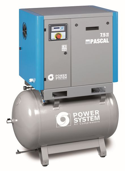 POWERSYSTEM IND priemysel skrutkových kompresorov so sušičkou, energetický systém PASCAL 7,5 - 10 bar 270 L nádrž, 20140909