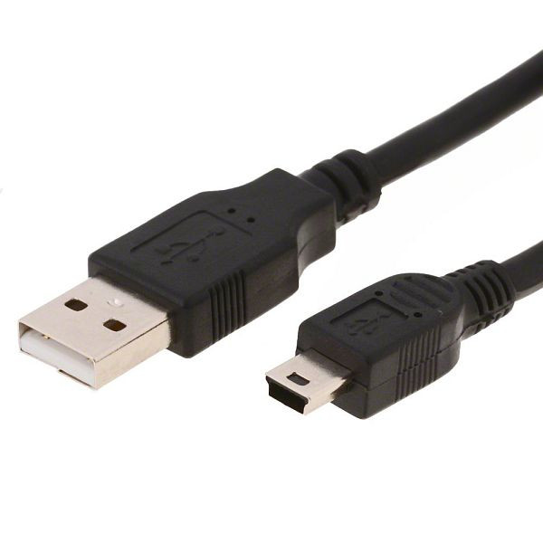 Helos USB prepojovací kábel A na USB-B Mini, 1 m, 12182