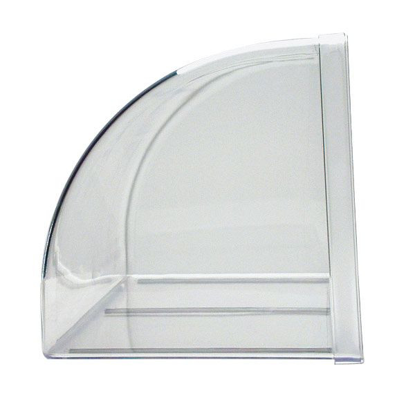 APS vitrína / pultová doska, 63,5 x 25 cm, výška: 25 cm, SAN, krištáľovo čistá, vyrobená z jedného dielu, striekaná, protišmyková, všestranná, 11888