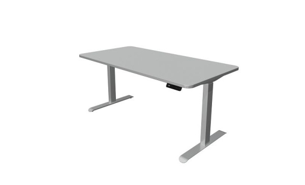 Sedací/stojací stôl Kerkmann, Move 3 Premium, Š 1600 x H 800 mm, elektricky výškovo nastaviteľný od 720-1210 mm, svetlosivá, 10331211