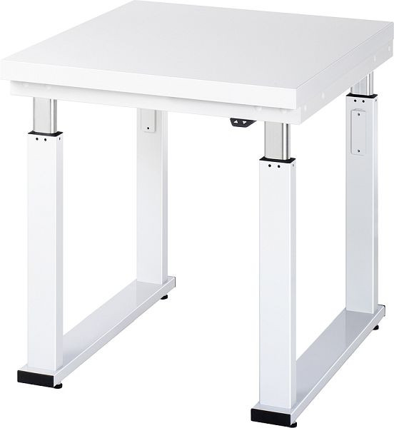 Pracovný stôl RAU série adlatus 600 (elektricky výškovo nastaviteľný), pracovná doska s tvrdým laminátovým poťahom, 750x740-1140x900 mm, 08-WB-075-090-H