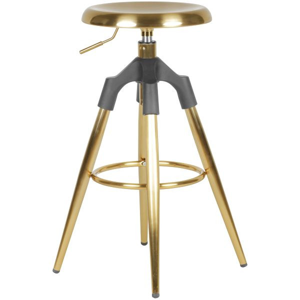 Wohnling barová stolička zlatý kov 72-80 cm, WL6.045
