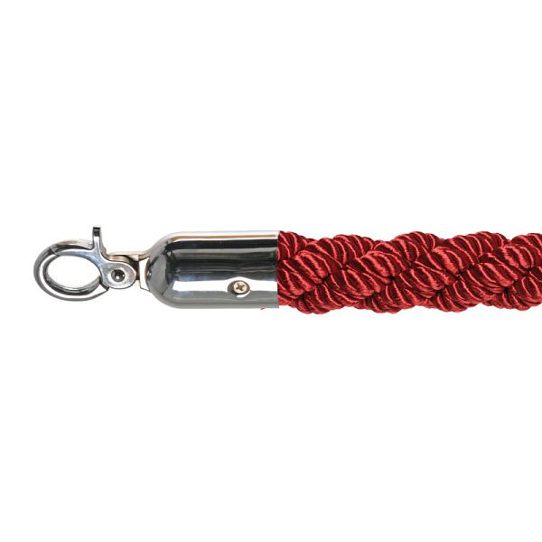 VEBA bariérová šnúra luxusná červená, leštená, Ø 3cm, dĺžka 157 cm, 10102RC