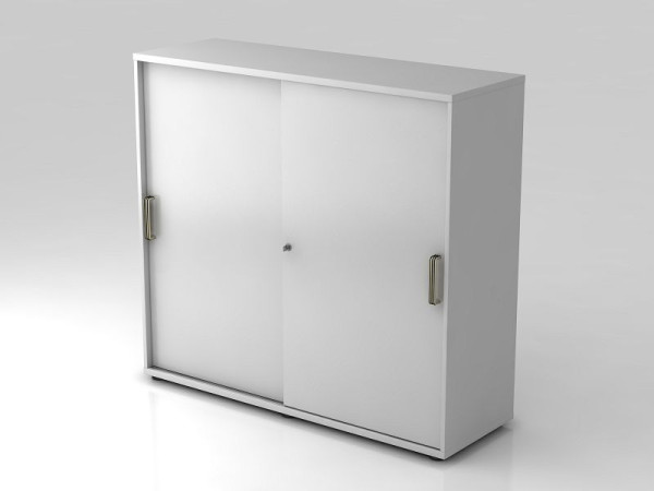 Hammerbacher skriňa s posuvnými dverami 3OH 120cm pruhovaná úchytka sivá/sivá, 120x40x110 cm (ŠxHxV), V1753S/5/5/SG