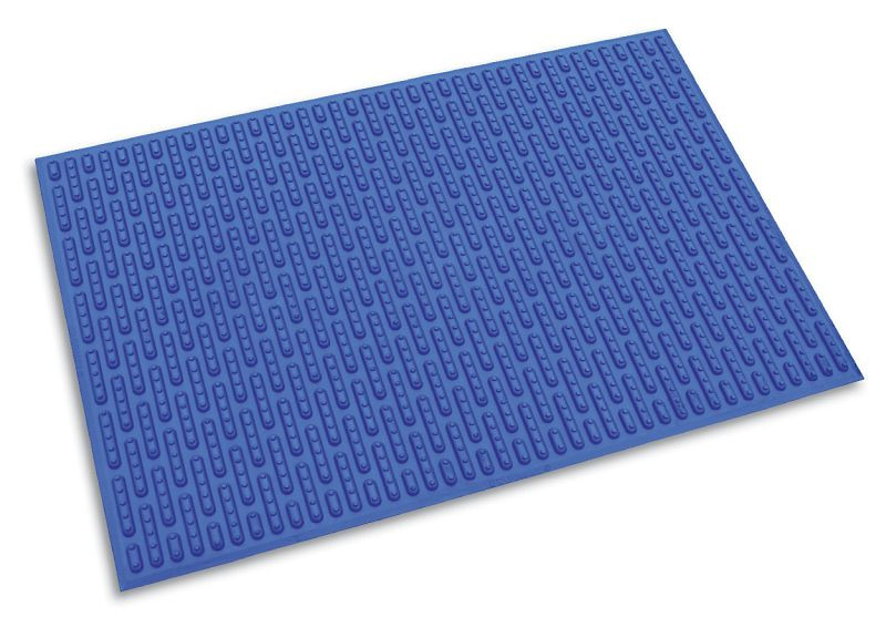 Ergomat Softline Blue protiúnavové potné rohože do čistých priestorov, dĺžka 60 cm, šírka 60 cm, SL6060-BLU