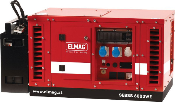 Elektrocentrála ELMAG SEBSS 6000WE, s motorom HONDA GX390 (odhlučnená), 53143