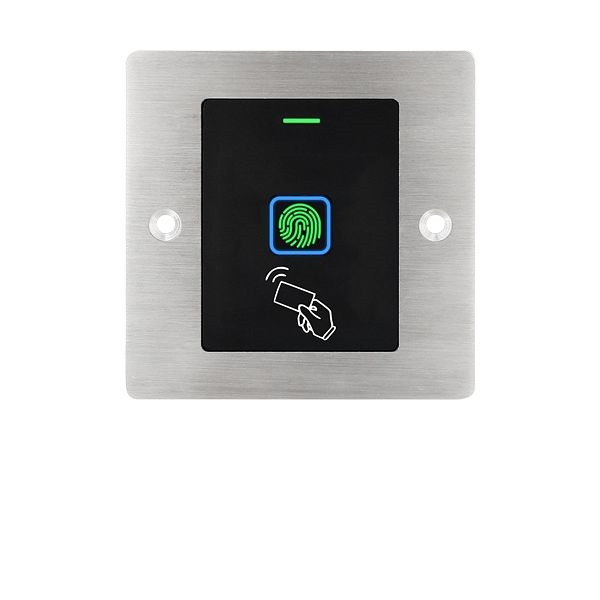Anthell Electronics Kontrolér prístupu odtlačkov prstov a RFID pod omietku, odolný voči poveternostným vplyvom, AE-FR1