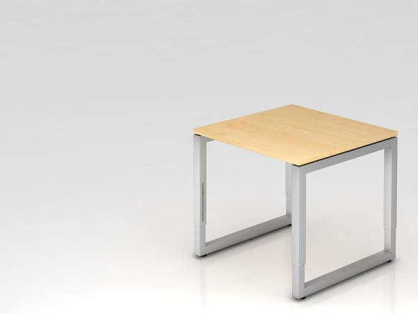 Hammerbacher písací stôl O-noha štvorcový 80x80cm javor, obdĺžnikový tvar s plávajúcou stolovou doskou, VRS08/3/S