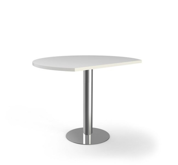 Rokovací stôl Kerkmann D 1000 x V 720-820 mm, Artline, farba: biela, 11766710