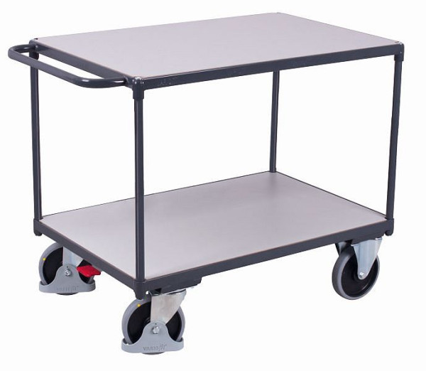 VARIOfit ťažký ESD stolový vozík s 2 ložnými plochami, vonkajšie rozmery: 1 190 x 600 x 920 mm (ŠxHxV), sw-600.562