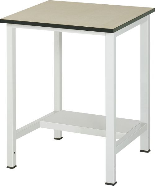 Pracovný stôl RAU séria 900, š750xh800xv825mm, pracovná doska MDF (stredne hustá drevovláknitá doska), hrúbka 22mm, s policou dole, hĺbka 320mm, 03-900-3-F22-07.12