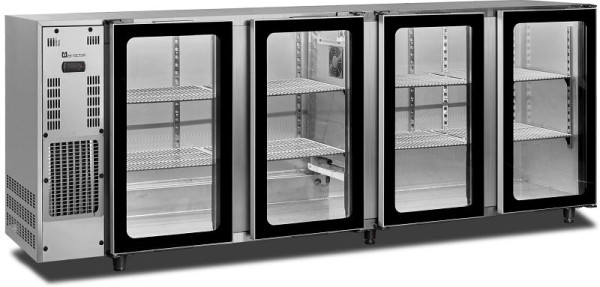 Zadný barový chladič Saro so 4 sklenenými dverami model FGB451-267APV, 486-2045