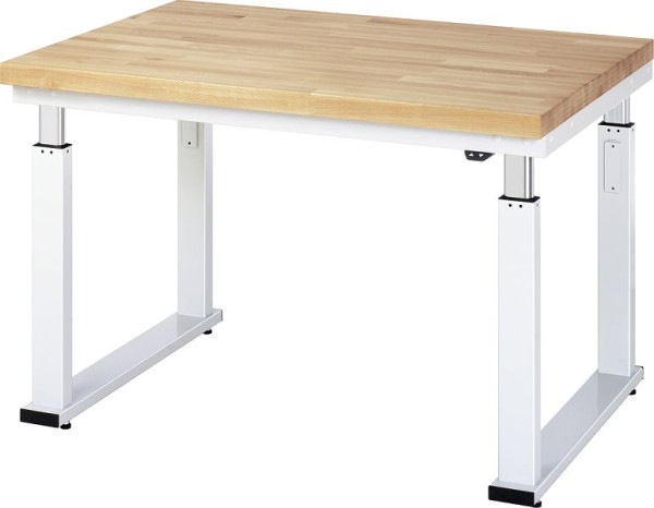 Pracovný stôl RAU série adlatus 600 (elektricky výškovo nastaviteľný), 1250x900x900 mm, 08-WB-125-090-B