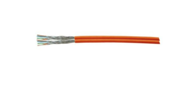 Helos inštalačný kábel Duplex, Cat 7, S/FTP, PiMF, LSZH, oranžový, 100m kruh, 11493