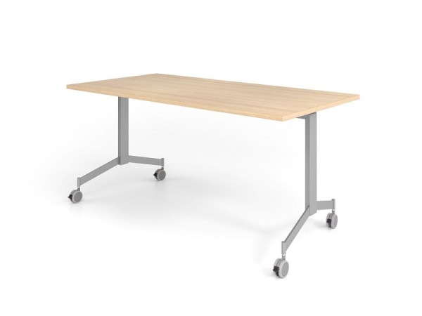 Hammerbacher mobilný rozkladací stôl 160x80cm, dub, stolová doska sklopná o 90°, VKF16/E/S
