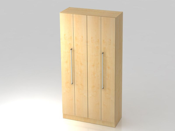 Hammerbacher skriňa skladacie dvere 5OH, základný panel, chrómová úchytka javor/javor, 100x42x200,4 cm (ŠxHxV), V7400/3/3/CE