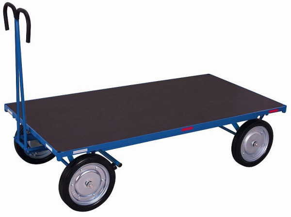 Ručný plošinový vozík VARIOfit bez bočnej steny, vonkajšie rozmery: 2 065 x 1 000 x 1 340 mm (ŠxHxV), zu-05201