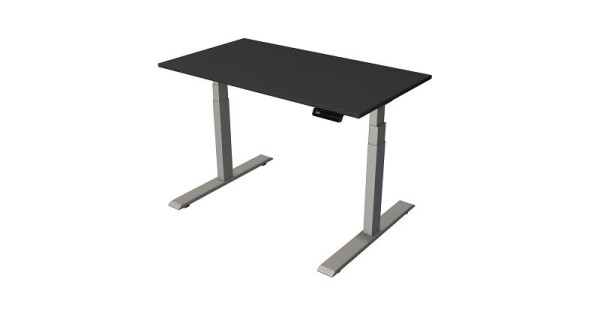 Sedací/stojací stôl Kerkmann Domáca kancelária Š 1200 x H 650 mm, elektricky výškovo nastaviteľný od 630-1270 mm, antracit/strieborná (montáž), 10189013