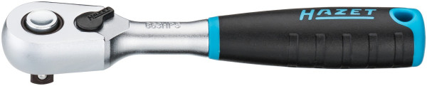 Obojstranná račňa s jemnými zubami Hazet HiPer, bezpečnostný zámok, pevný štvorec 6,3 mm (1/4 palca), 863 HPS