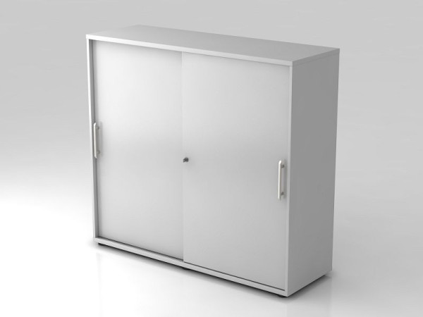 Hammerbacher skriňa s posuvnými dverami 3OH 120cm madlo na zábradlie sivá/sivá, 120x40x110 cm (ŠxHxV), V1753S/5/5/RE