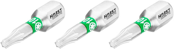 Hrot Hazet, plný šesťhran 6,3 (1/4 palca), vnútorný profil TORX®, T10, počet nástrojov: 3, veľkosť kľúča: T10, 2223N-T10/3