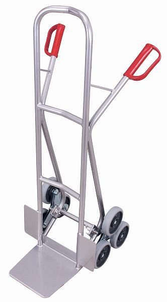 Hliníkový schodiskový vozík VARIOfit, 2 hviezdice trojramenného kolesa, vonkajšie rozmery: 610 x 630 x 1 310 mm (ŠxHxV), ap-1300