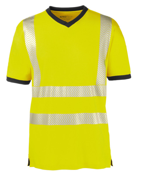 4PROTECT tričko s vysokou viditeľnosťou MIAMI, žiarivo žltá/sivá, veľkosť: XS, 10ks, 3431-XS