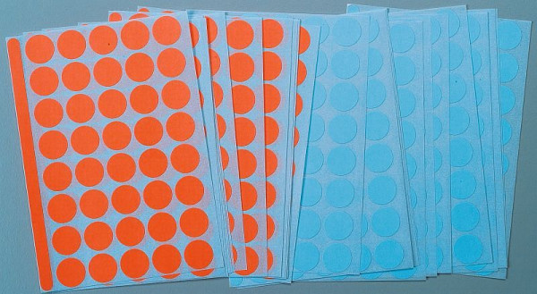 Legamaster moderačné lepiace bodky červeno-modré, PU: 1040 kusov, 7-243000