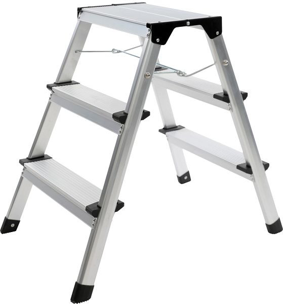 Hliníkový schodový rebrík KS Tools, 800.0965
