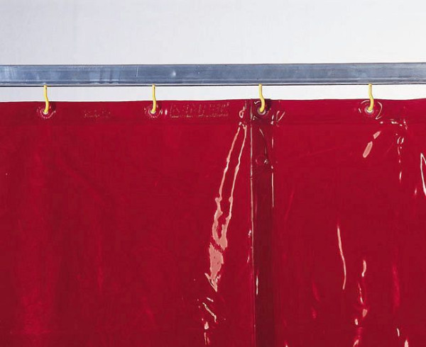 ELMAG zváračský ochranný záves červený, šírka: 1300 x výška: 1800 x 0,4 mm v súlade s prEN 1598/1994, 56250