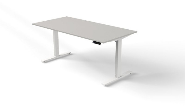 Sedací/stojací stôl Kerkmann Š 1600 x H 800 mm, elektricky výškovo nastaviteľný od 720-1200 mm, farba: svetlo šedá, 10380911