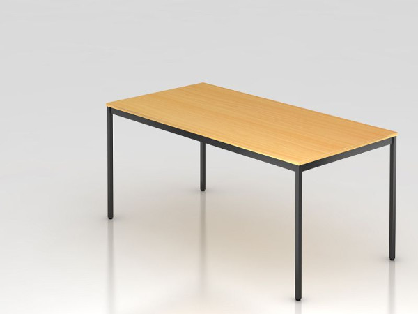 Hammerbacher podnož rokovacieho stola štvorcová 160x80cm buk, obdĺžnikový tvar, VVS16/6/D