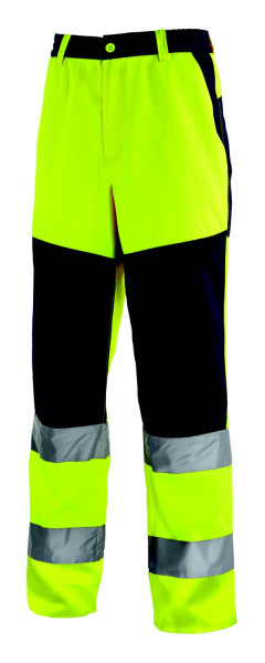 teXXor nohavice s vysokou viditeľnosťou ROCHESTER, veľkosť: 64, farba: jasne žltá/námornícka, balenie 10 ks, 4356-64