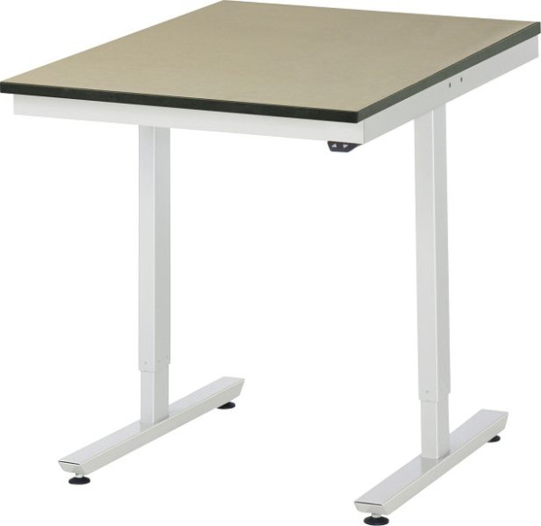 Pracovný stôl RAU séria adlatus 150 (elektricky výškovo nastaviteľný), MDF pracovná doska, 750x720-1120x1000 mm, 08-AT-075-100-F