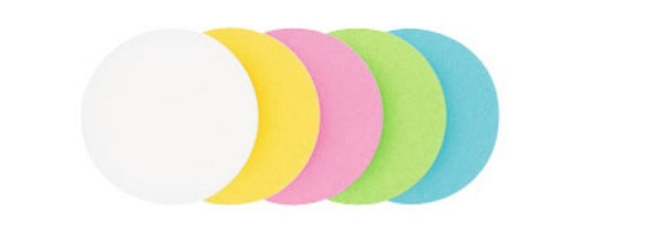 Legamaster moderačné kartové kruhy 9,5 cm 500 kusov rôzne, 5-farebné, 7-253199