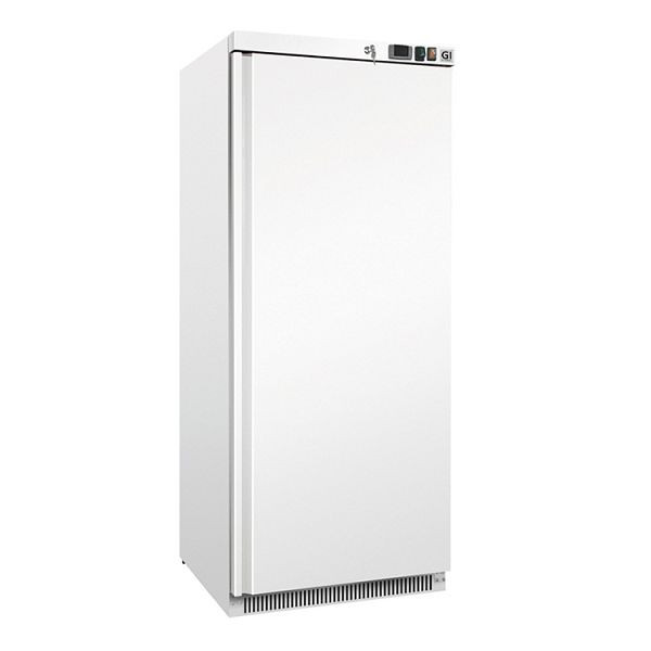 Gastro-Inox mraznička z bielej ocele 600 litrov, staticky chladená, čistý objem 580 litrov, 201.101