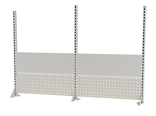 Bedrunka+Hirth konštrukcia pracovného stola 2000 mm, viacstenná konštrukcia bez osvetlenia a horného rámu, rozmery v mm (ŠxV): 2000 x 1250, 03.900.20.2OB